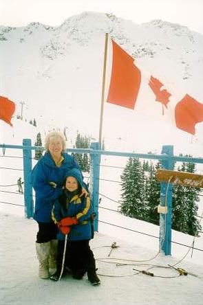 Maxwell and his Grandma - Just like making the peak! - O' Canada!
